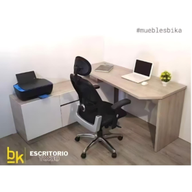 Escritorio Gerencial Tokio Ele con silla ergonomica