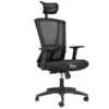 silla ergonomica color negro con ruedas