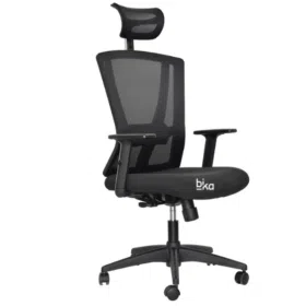 silla ergonomica color negro con ruedas