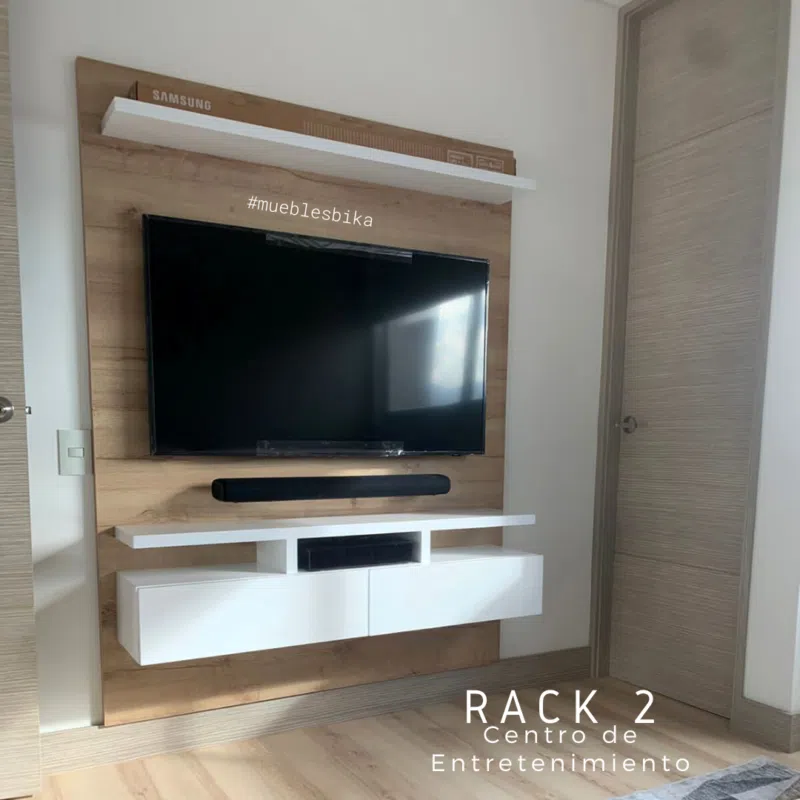 centro de tv flotante rack 2