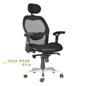 silla ergonomica con ruedas reclinable color negro