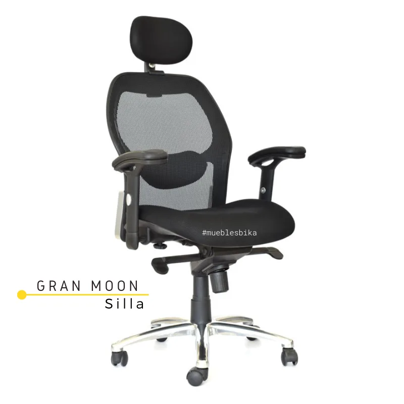 silla ergonomica con ruedas reclinable color negro