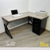 ESCRITORIO k ele con archivador negro