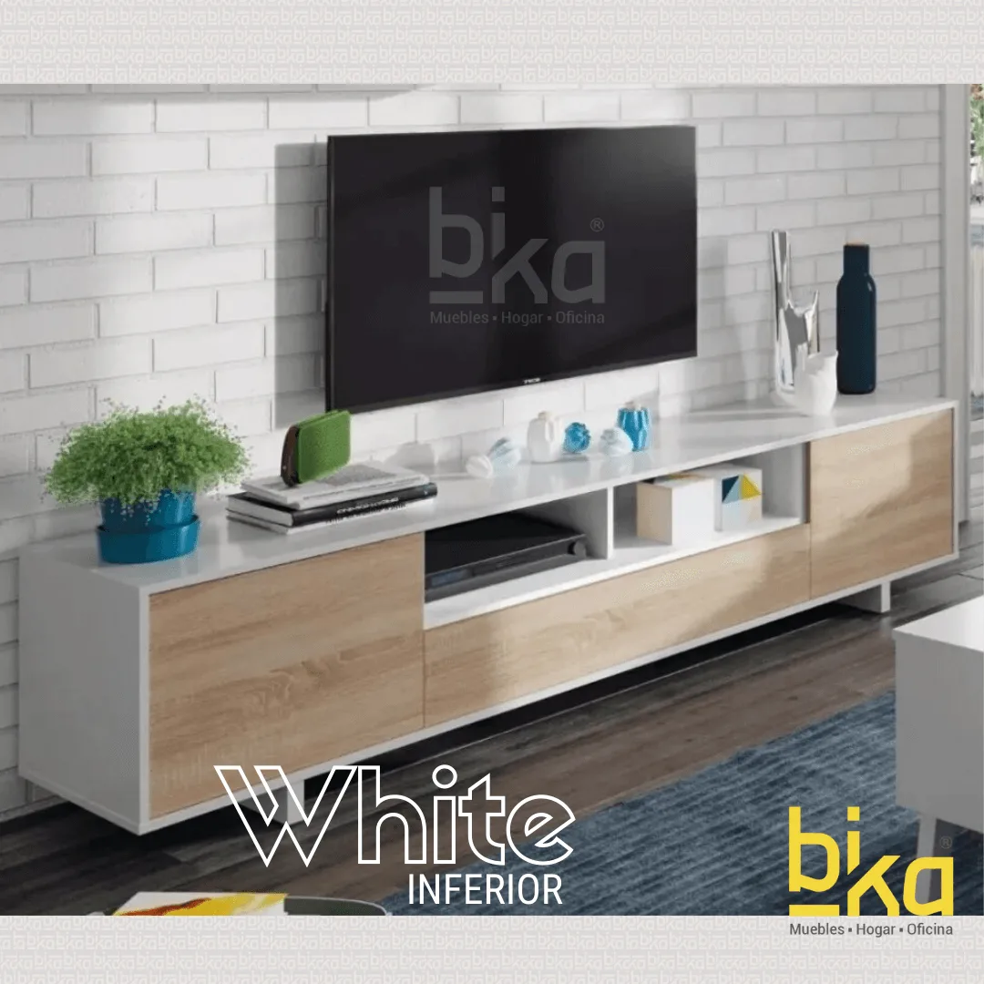Inferior TV White - Muebles Bika Medellín