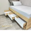 cama con 3 cajones y colchon