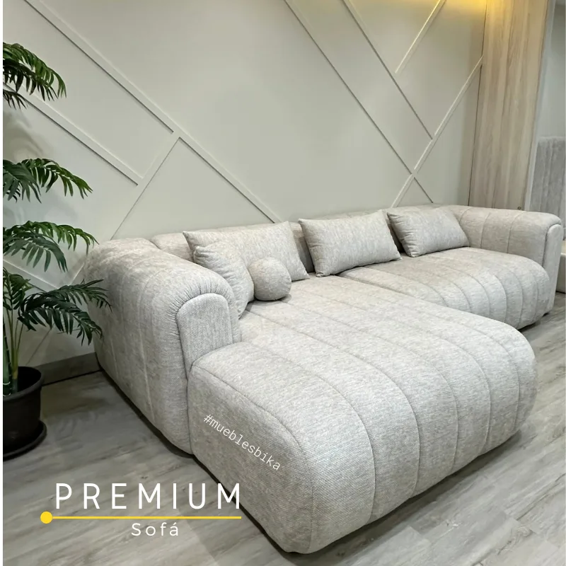 sofa modular moderno color gris