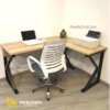 escritorio ele tipo mesa k con silla ergonomica
