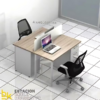 Estación de trabajo 2 Cuadratto con 2 sillas ergonómicas