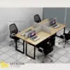 escritorios con Estación 4 Plus empresas con sillas
