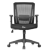 silla de escritoio color negro