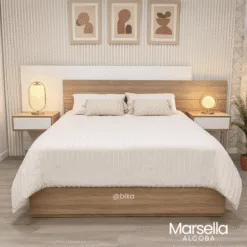 Alcoba marsella con 4 cajones gigantes