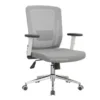 silla de escritorio pandora 2 color gris y blanco