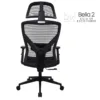 silla de escritorio bella 2 negra