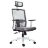 silla de escritorio ergonomica color gris