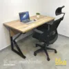 ESCRITORIO K con archivador negro