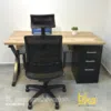 Escritorio K con archivador metalico