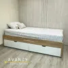 cama con 2 cajones