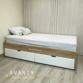 cama con 2 cajones