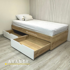 cama con cajones grandes