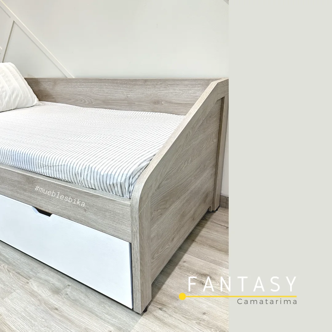 cama moderna con cama nido