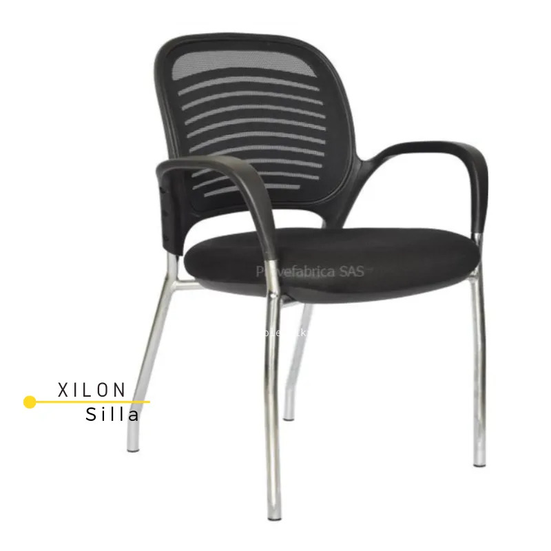 silla moderna color negra