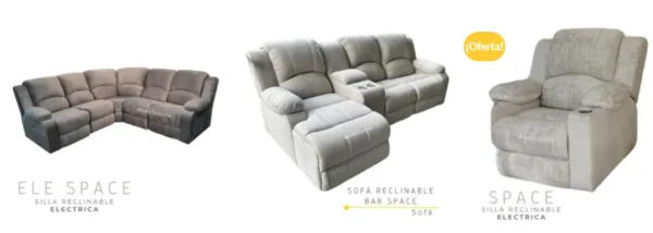 sofás reclinables eléctricos