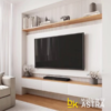 Mueble de tv astra flotante color blanco