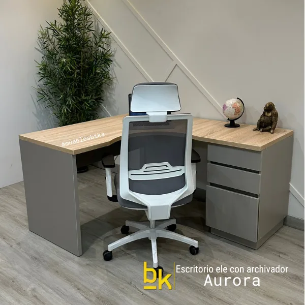 escritorio aurora moderno en L