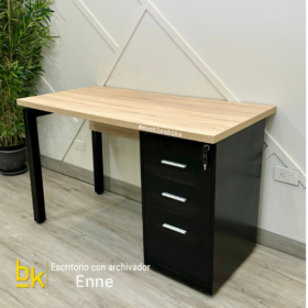 Escritorio moderno Enne con archivador