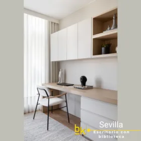 Escritorio con Biblioteca Modular y Repisas - Personaliza tu Espacio