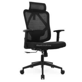 Silla de escritorio thonet color negro
