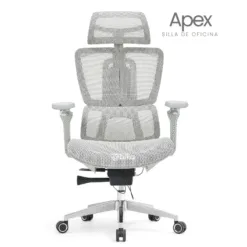 Silla de escritorio presidente Apex color gris