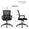 Silla de escritorio Emma