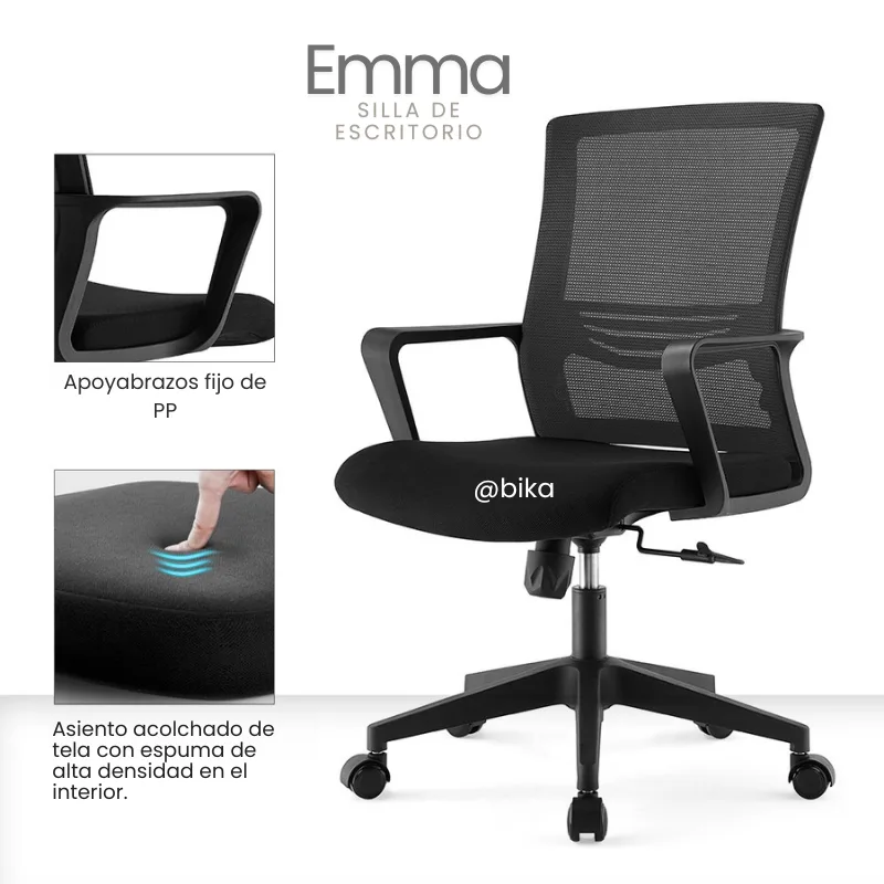 Silla de escritorio Emma con ruedas
