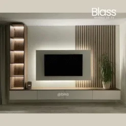 Centro de Entretenimiento Blass MODERNO Y DECORATIVO con luces led