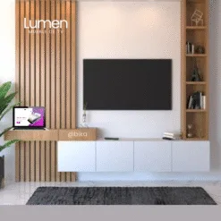 Centro de Entretenimiento Lumen con escritorio