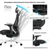 Silla Ergonómica Flex moderna negra