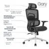 Silla de Escritorio Presidente Gary negra