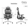 Silla de Escritorio Presidente Gary negra