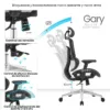 Silla de Escritorio Presidente Gary negra