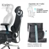 Silla de Escritorio Karin negra en malla