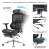 Silla de Escritorio Karin negra moderna