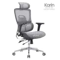 Silla de Escritorio presidente Karin gris