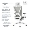 Silla de Escritorio Presidente Lalo gris con malla