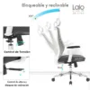 Silla de Escritorio Presidente Lalo gris