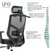 Silla de Escritorio Presidente Lina giratoria