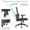 Silla de Escritorio Gerente Sammy color negro