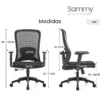 Silla de Escritorio Gerente Sammy color negro