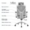 Silla de Escritorio Rresidente Mike gris