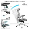 Silla de Escritorio Rresidente Mike gris